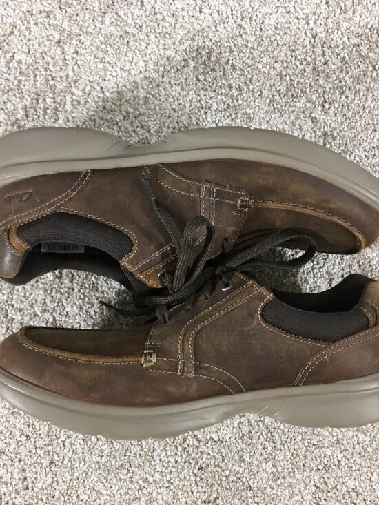 Clarks Bradley Vibe Lace Up Oxfords Mens Size 10.5 M Brown Leather main image 7